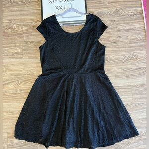 Xhilaration Elegant Black Lace Dress XXL